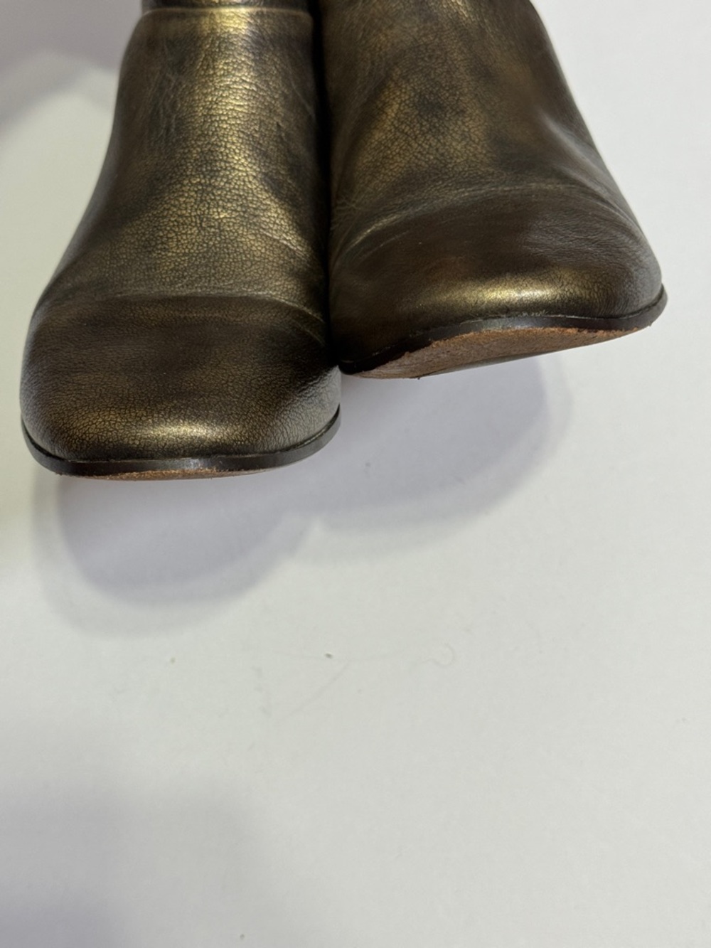 Cole Haan Allen Women’s Metallic Gold Ankle Booties Sz. 10B - Picture 9 of 14